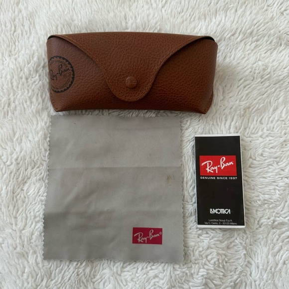 Ray Ban 56014 Pilot Aviator Gradient Sunglasses - Polished Gold / Brown - Picture 14 of 16